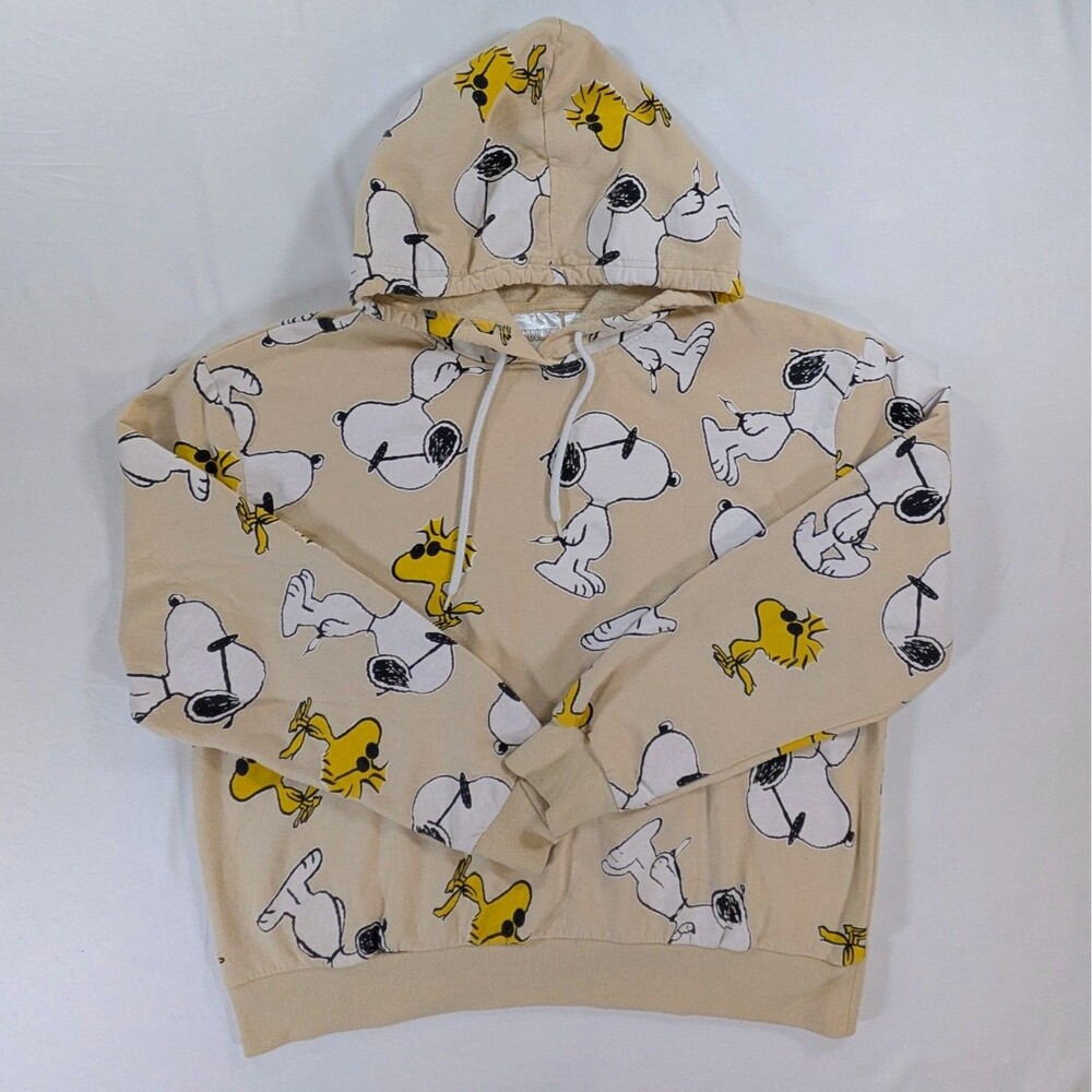 Peanuts Brand Snoopy & Woodstock Hoodie Size XXL flaws